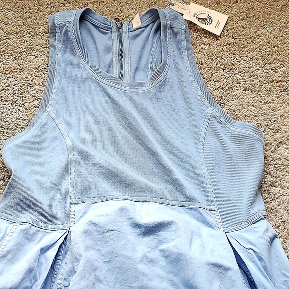 Anthropologie Daily Practice Sky High blue Midi Dress sleeveless XL - Picture 6 of 7